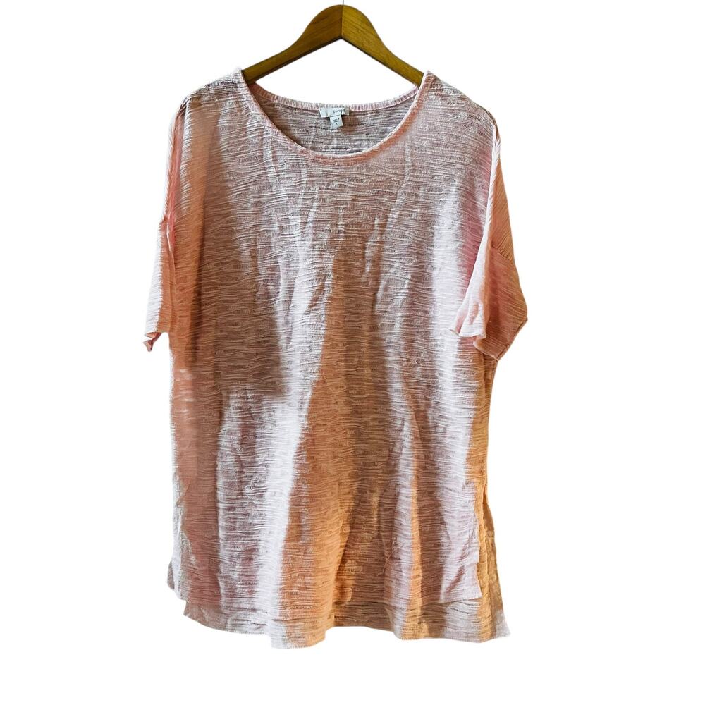 Pure Jill J. Jill Blush Pink Oversized Top Size L Large